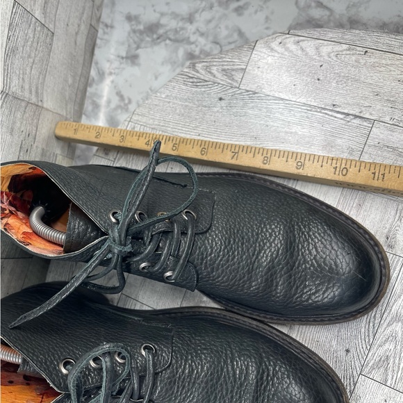 Esquivel Combat Boots Men 8D Black Pebbled Leather Handmade Lace Up Chukka - Picture 7 of 16